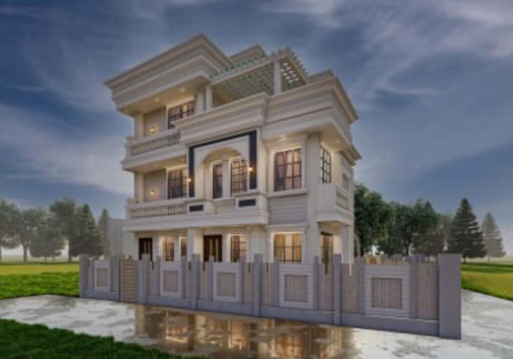 4 room house design in nepal